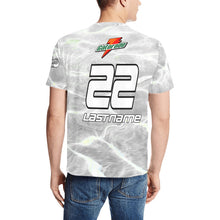 Load image into Gallery viewer, G White Men's All Over Print T-Shirt (Random Design Neck) (Model T63)