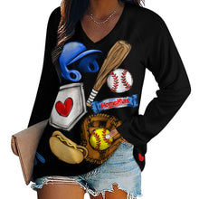 Load image into Gallery viewer, Women Long Sleeve Loose Tee
