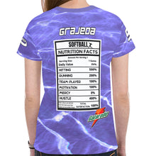 Load image into Gallery viewer, Purple 5 XSmall New All Over Print T-shirt for Women (Model T45)