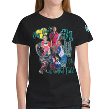 Load image into Gallery viewer, Women Short-Sleeve V-Neck Jersey T-Shirt Pic