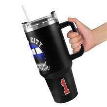 Load image into Gallery viewer, LW 40 OZ Black/black 40oz Tumbler with Black Handle