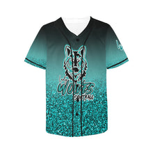 Load image into Gallery viewer, Lady Wolves Glitter All Over Print Baseball Jersey for Women (Model T50)