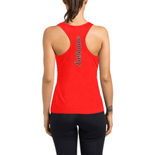 Load image into Gallery viewer, Steel city racer back with lastname Women's Racerback Tank Top (Model T60)