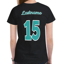 Load image into Gallery viewer, LW 4 Lastname/Number New All Over Print T-shirt for Women (Model T45)
