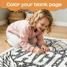 Load image into Gallery viewer, Eagles Coloring Doodle Blanket 100×150cm (24-Color Markers)