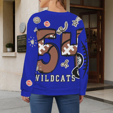 Load image into Gallery viewer, Junk Wildcat Women's Crew Neck Sweater (Model H75)