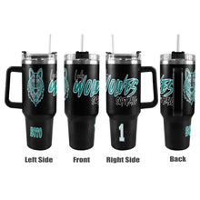 Load image into Gallery viewer, LW 40 OZ Black/black 40oz Tumbler with Black Handle