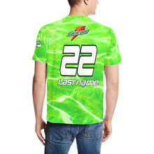 Load image into Gallery viewer, G Lime Green Men's All Over Print T-Shirt (Random Design Neck) (Model T63)