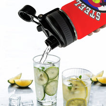 Load image into Gallery viewer, Steel City Name n Numeber Red Waterbottle Duo LidN Insulated Water Bottle with Dual-Use Lid (18oz)