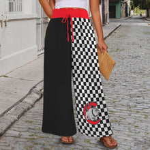 Load image into Gallery viewer, School Spirit Pants Bulldogs Half Elastic Waist Tether Pockets Wide Leg Pants