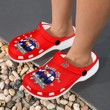 Load image into Gallery viewer, SC C red Custom Print Foam Clogs for Adults