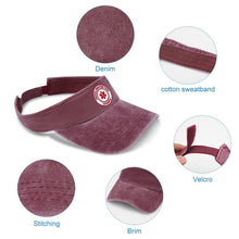 Load image into Gallery viewer, Leaky top cowboy hat Denim Sports Visor