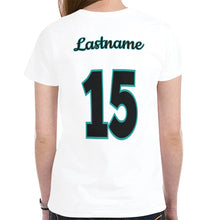 Load image into Gallery viewer, LW 6 Lastname/Number New All Over Print T-shirt for Women (Model T45)