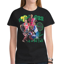 Load image into Gallery viewer, Women Short-Sleeve V-Neck Jersey T-Shirt Pic