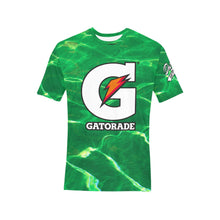 Load image into Gallery viewer, G Green Men's All Over Print T-Shirt (Random Design Neck) (Model T63)