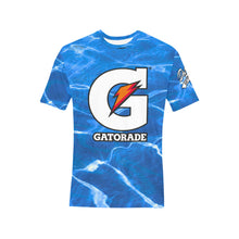 Load image into Gallery viewer, G Blue Men's All Over Print T-Shirt (Random Design Neck) (Model T63)