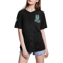 Load image into Gallery viewer, Lady Wolves Black Left All Over Print Baseball Jersey for Women (Model T50)