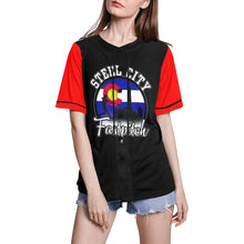 Load image into Gallery viewer, Steel City Women Jersey 2 All Over Print Baseball Jersey for Women (Model T50)