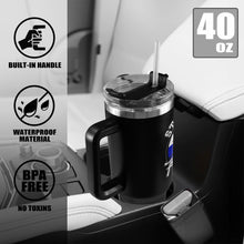 Load image into Gallery viewer, LW 40 OZ Black/black 40oz Tumbler with Black Handle