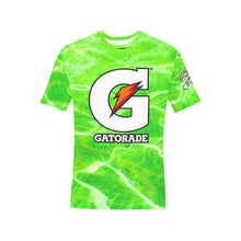 Load image into Gallery viewer, G Lime Green Men's All Over Print T-Shirt (Random Design Neck) (Model T63)