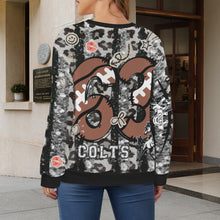 Load image into Gallery viewer, Junk Colts Women's Crew Neck Sweater (Model H75)