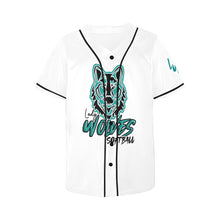 Load image into Gallery viewer, Lady Wolves White All Over Print Baseball Jersey for Women (Model T50)