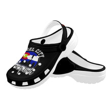 Load image into Gallery viewer, SC C black Custom Print Foam Clogs for Adults