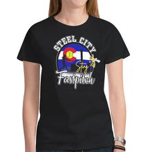 Load image into Gallery viewer, Steel City Sting Last name/Number New All Over Print T-shirt for Women (Model T45)