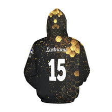 Load image into Gallery viewer, Steel City Sting Name Number Red smoke All Over Print Hoodie for Women (USA Size) (Model H13)