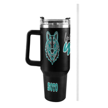 Load image into Gallery viewer, LW 40 OZ Black/black 40oz Tumbler with Black Handle