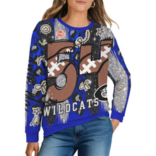 Load image into Gallery viewer, Junk Wildcat Women's Crew Neck Sweater (Model H75)
