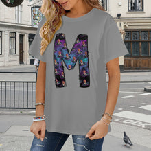 Load image into Gallery viewer, Custom Letter/Photo Women's T-Shirt in USA Size (Front Printing) (Model T78)