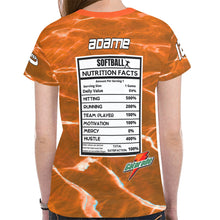 Load image into Gallery viewer, Orange 12 med New All Over Print T-shirt for Women (Model T45)