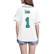Load image into Gallery viewer, Lady Wolves White All Over Print Baseball Jersey for Women (Model T50)