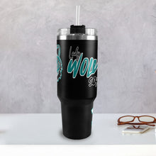 Load image into Gallery viewer, LW 40 OZ Black/black 40oz Tumbler with Black Handle