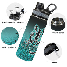 Load image into Gallery viewer, LW Waterbottle Duo Lid Insulated Water Bottle with Dual-Use Lid (18oz)
