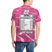 Load image into Gallery viewer, G Nutritional Facts Men's All Over Print T-Shirt (Random Design Neck) (Model T63)
