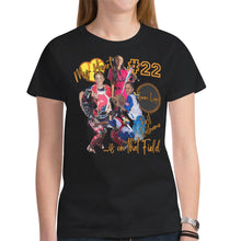 Load image into Gallery viewer, Women Short-Sleeve V-Neck Jersey T-Shirt Pic