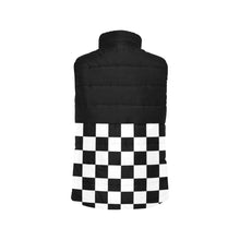 Load image into Gallery viewer, Checker Half Women's Padded Vest Jacket (Model H44)