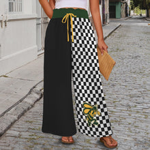 Load image into Gallery viewer, School Spirit Pants Hornets Half Elastic Waist Tether Pockets Wide Leg Pants