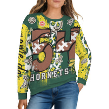 Load image into Gallery viewer, Junk Hornets Women's Crew Neck Sweater (Model H75)