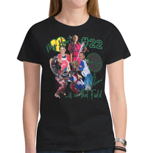 Load image into Gallery viewer, Women Short-Sleeve V-Neck Jersey T-Shirt Pic