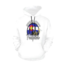 Load image into Gallery viewer, Steel City Sting Name Number White All Over Print Hoodie for Women (USA Size) (Model H13)