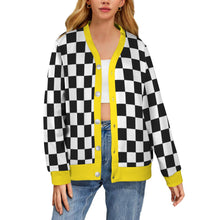 Load image into Gallery viewer, Checker Ribbed Cardigan