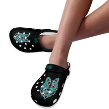 Load image into Gallery viewer, LW C black Custom Print Foam Clogs for Adults