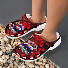Load image into Gallery viewer, SC C red black Custom Print Foam Clogs for Adults