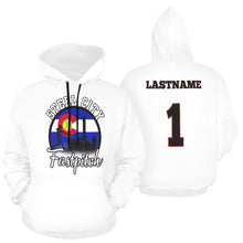 Load image into Gallery viewer, Steel City men white All Over Print Hoodie for Men (USA Size) (Model H13)