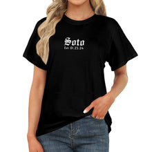 Load image into Gallery viewer, Est. Date Women's T-Shirt in USA Size (Front Printing) (Model T78)
