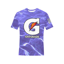 Load image into Gallery viewer, G Purple Men's All Over Print T-Shirt (Random Design Neck) (Model T63)