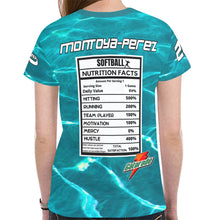 Load image into Gallery viewer, Turquoise 28 medium New All Over Print T-shirt for Women (Model T45)